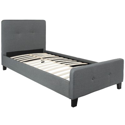Emma and Oliver Button Tufted Upholstered Platform Bed