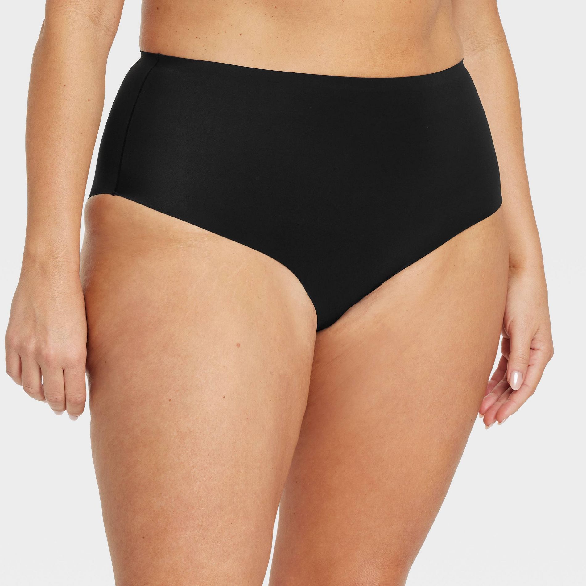Women's Luxury Collection Bonded Microfiber Briefs Underwear - Auden™ Black 4X: High Rise, Cotton Gusset, Midweight Knit, Plus Size