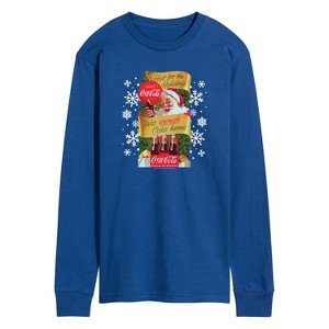 Men's - Coca Cola - Host the Holidays Long Sleeve Graphic T-Shirt - 1 of 4