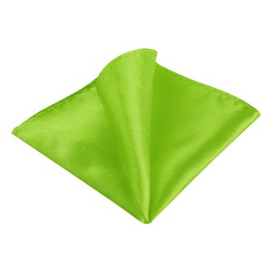 INSPIRE CHIC Men's Wedding Party Solid Color Self-Folded Pocket Squares - 1 of 4