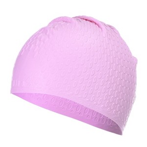 Unique Bargains Silicone Waterproof Non-Slip Bubble Textured Adult Swim Cap - 1 of 4