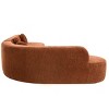 Modern Curved Extra Large Sectional Sofa with Soft Upholstery and Round Pillows, Deep Seat Corner Couch for Living Room, Apartment-Tanpinhause - 4 of 4