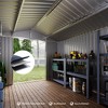 8 x 12 Ft Outdoor Storage Shed, Large Metal Tool Sheds with Updated Frame Structure and Lockable Doors, Garden Shed for Backyard Garden Patio Lawn - 3 of 4