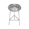 Meridian Furniture,Tuscany Silver Metal Counter Stool - 3 of 4