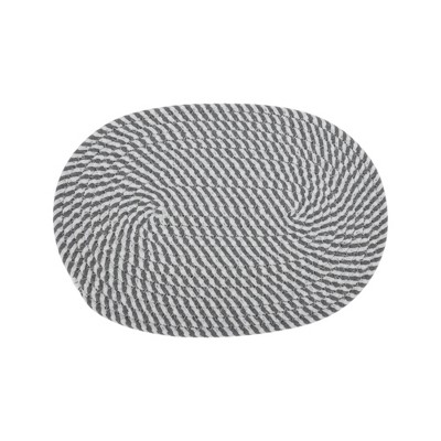 Unique Bargains Trivet Oval Rope Coaster Cotton Non-Woven Fabric 12.6"x8.66"x0.31"