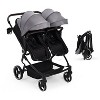 Garvee Side by Side Double Stroller for Twins, Lightweight Compact Foldable Baby Travel Stroller with High Landscape Seat - 3 of 4