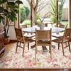 Lahome French Style Full Coverage Floral Area Rug Short Cashmere with Felt and TPE Backing for Living Room Bedroom Study Room Entryway-Pink-8'2"x10' - 4 of 4