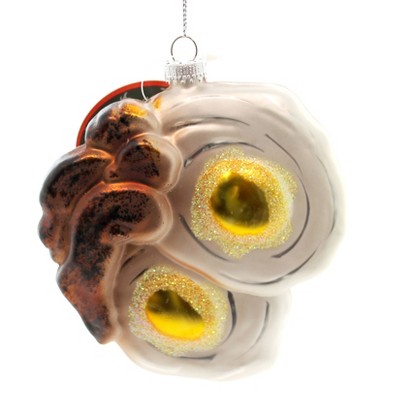 Holiday Ornaments Bacon & Eggs Ornament Sunny Side Up Christmas  -  Tree Ornaments