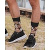 Memoi Men's Puppy Dog Face Bamboo Blend Novelty Crew Sock Black 10-13 - 4 of 4