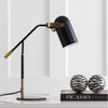 19.25" Metal Edison Task Lamp (Includes LED Light Bulb) Black - JONATHAN Y: Adjustable, Minimalist Design, UL Listed - 3 of 4