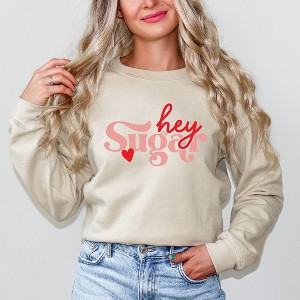 Simply Sage Market Women's Graphic Sweatshirt Hey Sugar Heart - 1 of 4