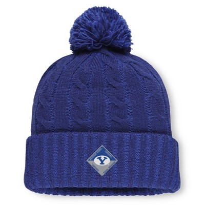 NCAA BYU Cougars Saige Knit Cuffed Pom Beanie