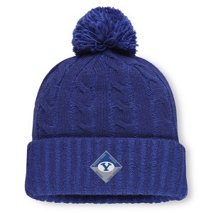 NCAA BYU Cougars Saige Knit Cuffed Pom Beanie - 1 of 2