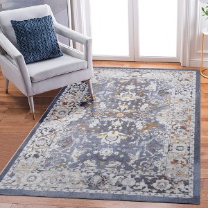 Chic Crate 5×7 Blue Traditional Area Rug – Non‑Shedding, Stain‑Resistant, Stylish for Living Room & Bedroom - 1 of 4