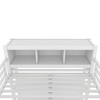 Okak Full/Queen Size Loft Bed with Wardrobe & L-Shaped Desk,Heavy Duty Metal Bunk Beds with Storage,High Loft Beds for Teens & Adults - 4 of 4