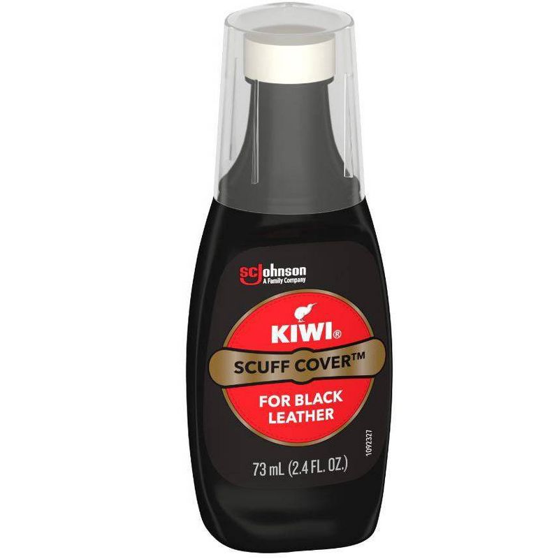 KIWI Scuff Cover Liquid Shoe Polish Black Bottle with Sponge Applicator - 2.4oz, 5 of 6