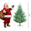 Racxily5FTClassic Pencil Christmas Tree-Realistic Fluffy Look,Sturdy Plastic Bracket, Non-Toxic,Elegant Style,Home Corners,Halloween/Christmas,Green - 2 of 4