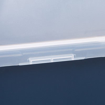 Navy High-Sided Open-Top Cat Litter Box with Scoop