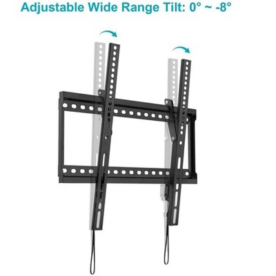 Black Steel Slim Tilt TV Wall Mount for 23" to 55" TVs