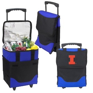 NCAA Illinois University Fighting Illini  Folding Rolling Soft Sided Cooler - 32 Can - 1 of 4