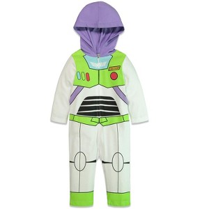 Disney Pixar Toy Story Buzz Lightyear Zip Up Cosplay Coverall Newborn to Toddler - 1 of 4