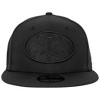 Adult Batman Logo Black on Black New Era 59Fifty Fitted Hat - 2 of 4