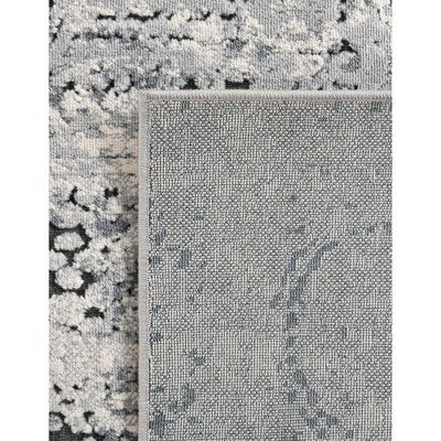 Gray and Beige Synthetic 9' x 12' Rectangular Area Rug