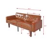 NicBex 68.11 Inch PU/Linen Sofabed,Convertible Sofa with Tufted Backrest for Living Room,Office,Apartment,Small Space - 3 of 4
