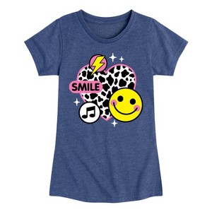 Girls' - Instant Message - Y2K Heart Fitted Short Sleeve Graphic T-Shirt - 1 of 4