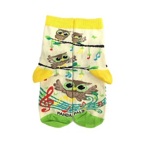 Owls Chorus Music Notes Socks - Small (Ages 3-5) from the Sock Panda - 1 of 4