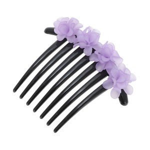 Unique Bargains Women's Frosted Hydrangeas Side Comb 1 Pc - 1 of 4