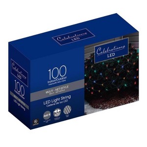Celebrations LED Mini Multicolored 100 ct Net Christmas Lights 6 ft. - 1 of 1