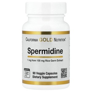 California Gold Nutrition Spermidine, Rice Germ Extract, 1 mg , 90 Veggie Capsules - 1 of 4