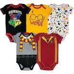 Harry Potter Gryffindor 5 Pack Short Sleeve Bodysuits 5-Pack 
