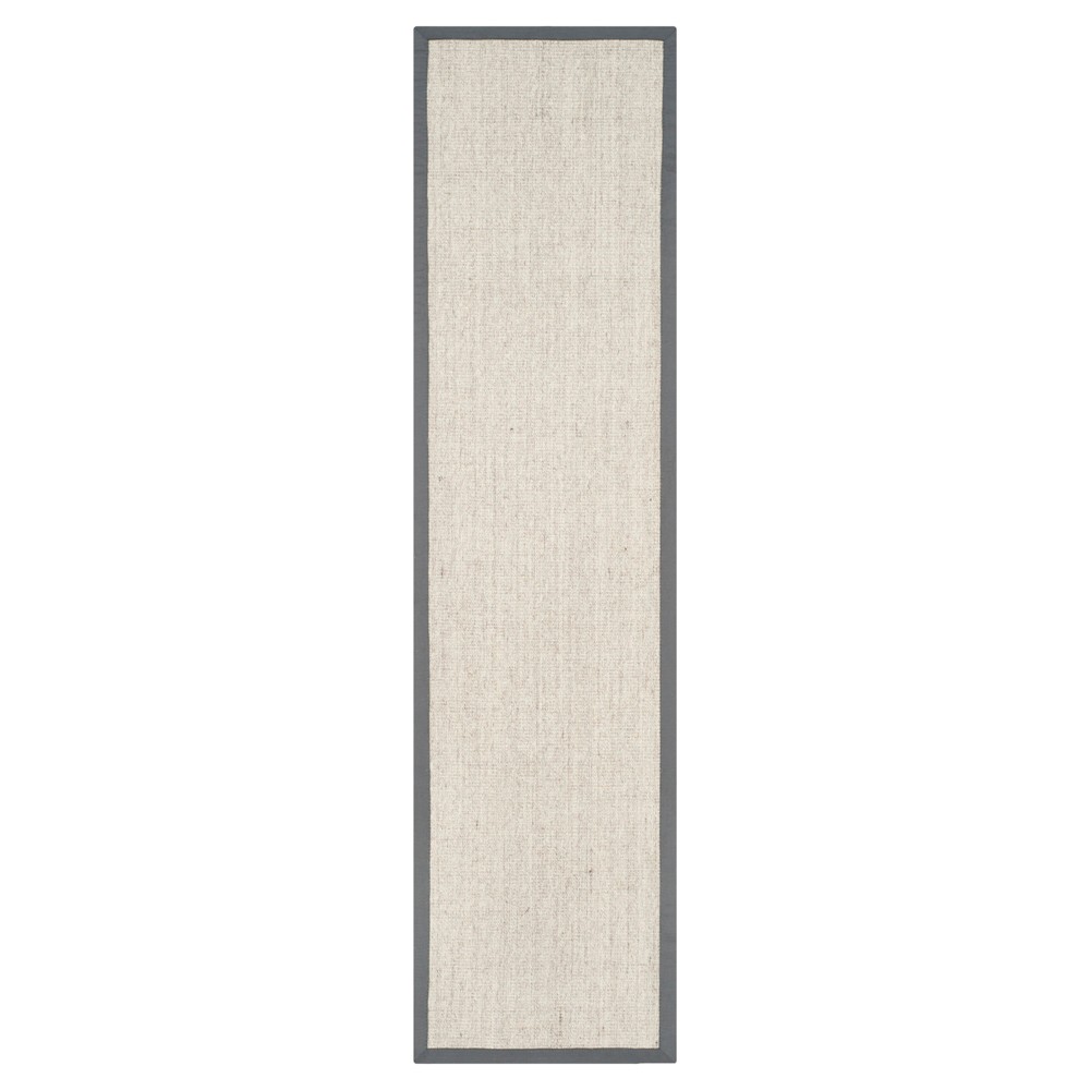 2'6inx16' Runner Klara Solid Marble/Gray - Safavieh
