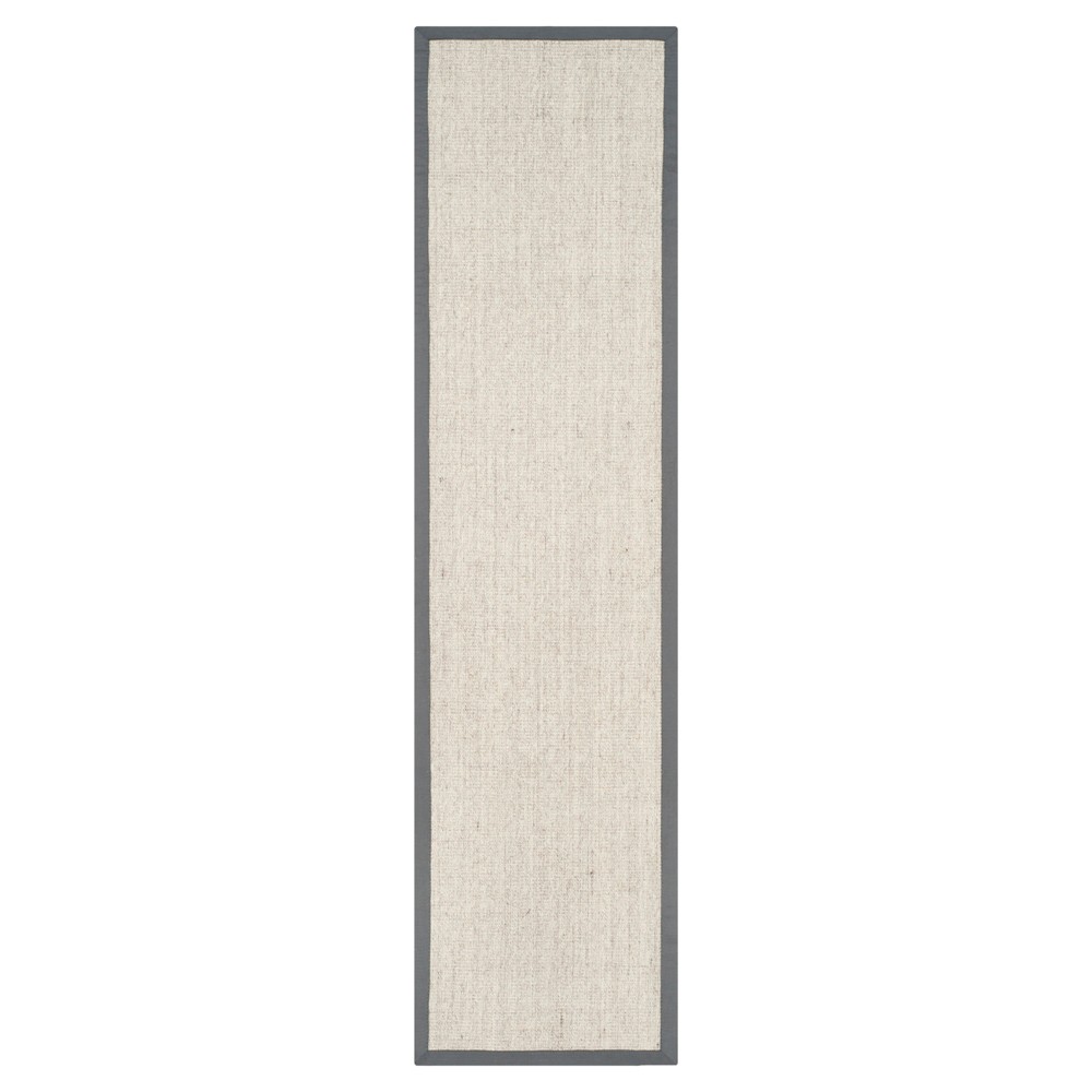 2'6inx16' Runner Klara Solid Marble/Gray - Safavieh