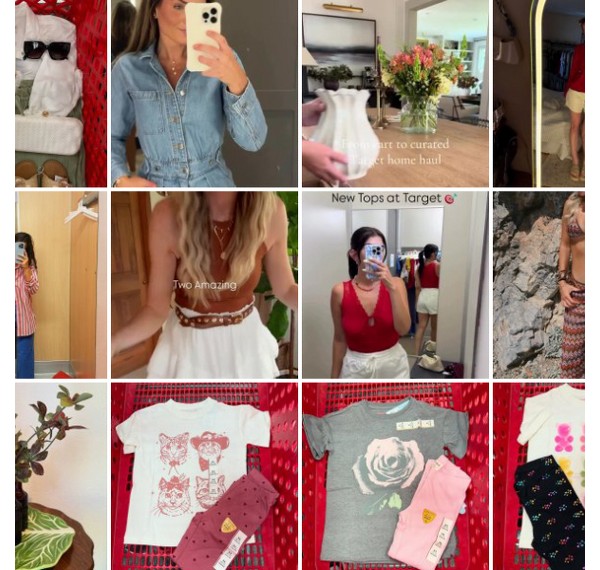 Collage of people showing off their #TargetStyle