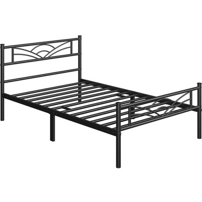 Yaheetech Metal Platform Bed Frame With Cloud-inspired Design Headboard ...