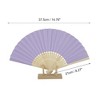 Unique Bargains Halloween Christmas Portable DIY 7-Inch Blank Folding Fan 1 Pc - 2 of 4