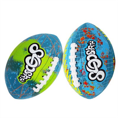 Sloosh 2 Pcs 8.5" Swimming Pool Waterproof Football,  Sport Pool Football, Water Outdoor Sports Pool Toy for Kids Backyard, Pool Play, Beach Game