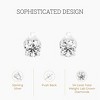 Gilded Lab-Grown Diamond Stud Earrings for Women | 925 Sterling Silver Studs and 14KT Gold 925 Plated Silver | Hypoallergenic Fine Jewelry - 2 of 4
