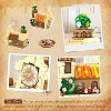 1289-Piece Flower Bakery Cafe Building Set with Lights, Modular Display Model for Home Decor and Gifting - 4 of 4