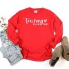 Simply Sage Market Teaching Fills My Heart Cursive Garment Dyed Long Sleeve - 3 of 4