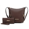 MKF Collection Lux Vegan Leather Women’s Hobo Bag with Wallet by Mia K - 2 of 4