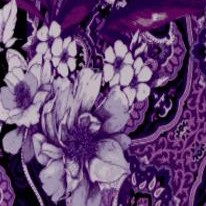 purple rose paisley