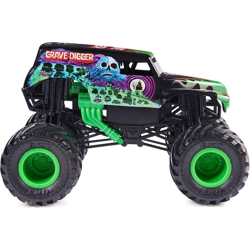Monster Jam, Official Grave Digger Monster Truck, Collector Die-Cast Vehicle, 3 of 4