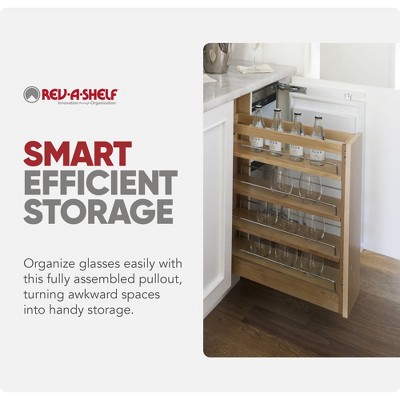 Rev-A-Shelf 5.5" Pullout Storage Organizer for Base Kitchen/Bathroom Cabinets with Soft-Close Full Extension Slides & Adjustable Shelves, 448-BCSC-5C — фото 6