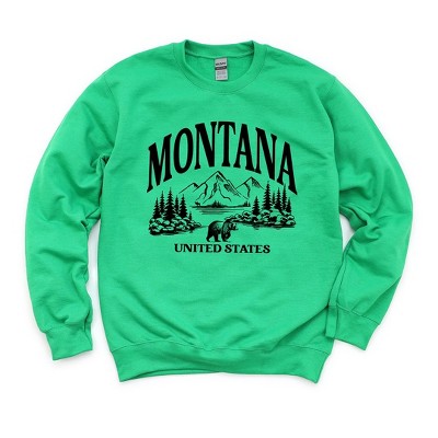 Simply Sage Market Women's Graphic Sweatshirt  Montana Forest Scene
