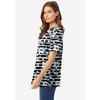 Woman Within Women's Plus Size Perfect Printed Short-Sleeve Crewneck Tee - 4 of 4