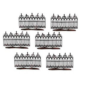 Department 56 Department 56 Village Halloween Spooky Wrought Iron Fences - Set of 6 - 56.52982 - 1 of 2
